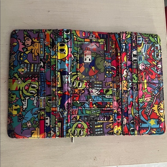 Tokidoki x Ju-Ju-Be Colorful Wallet kajiu city with coin purse - Picture 6 of 9
